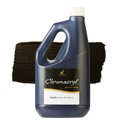 Chromacryl Student Acrylic 2 Litres BLACK