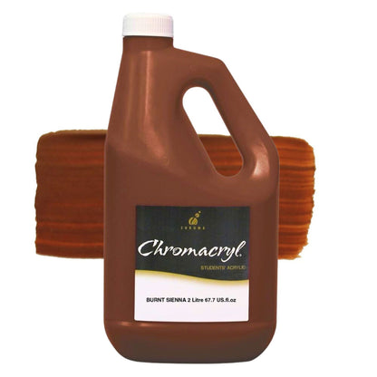 Chromacryl Student Acrylic 2 Litres BURNT SIENNA