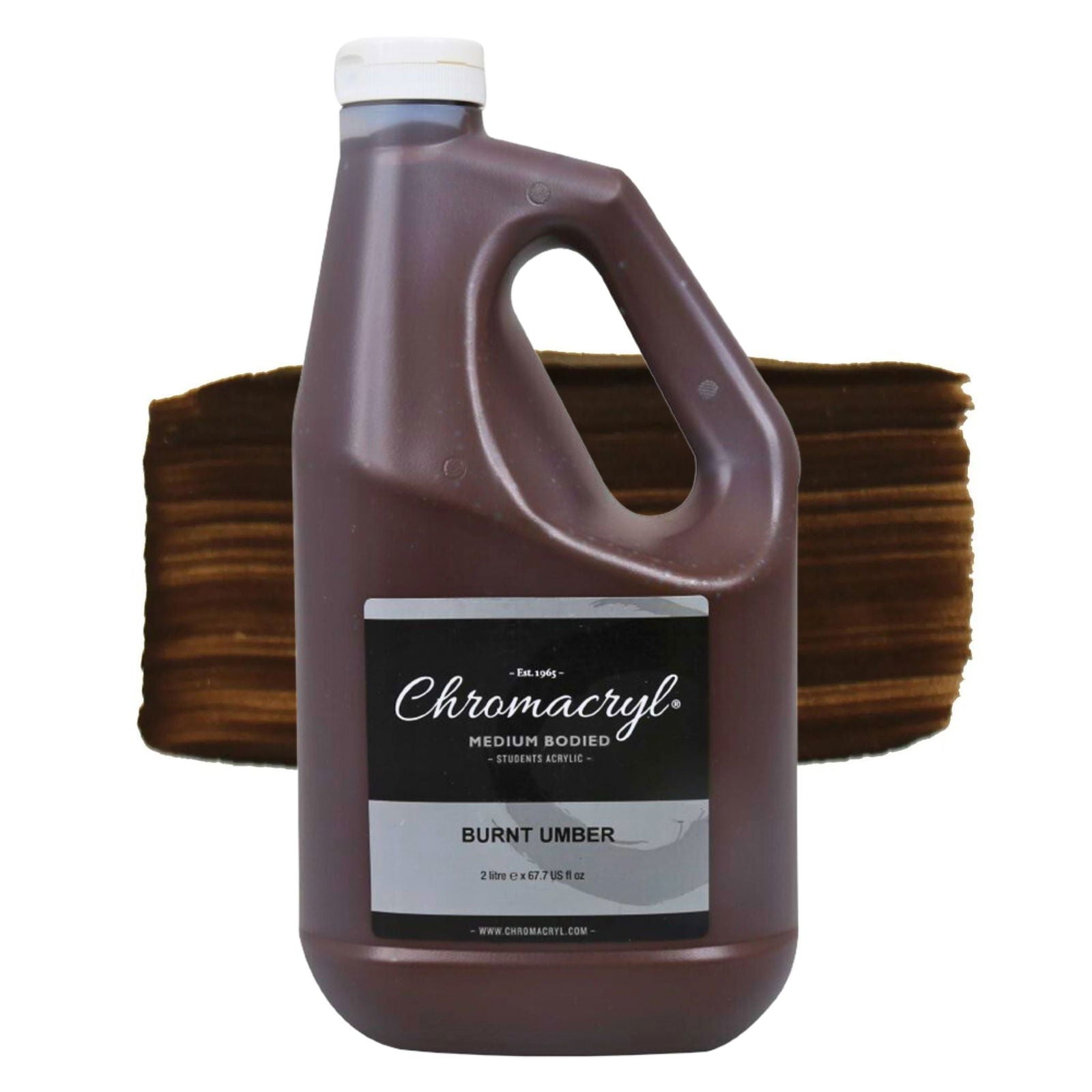 Chromacryl Student Acrylic 2 Litres BURNT UMBER