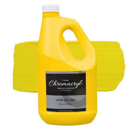 Chromacryl Student Acrylic 2 Litres Cool Yellow