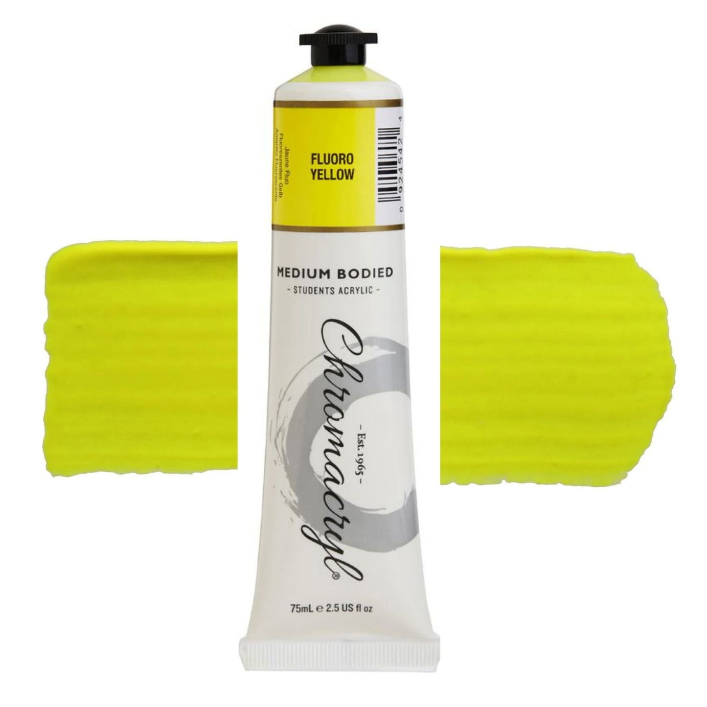 Chromacryl Student Acrylic 75ml FLUORO YELLOW