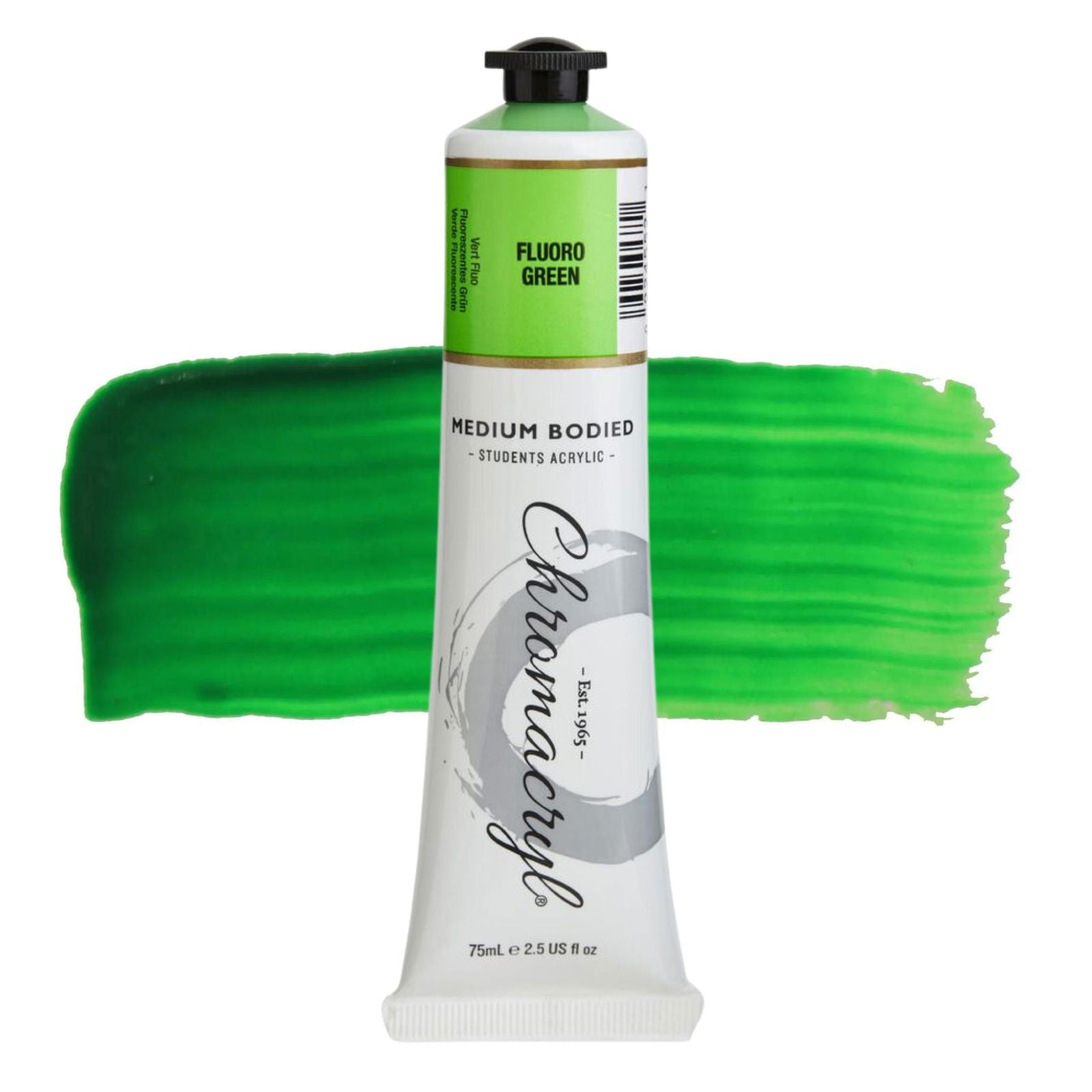 Chromacryl Student Acrylic 75ml Fluoro Green