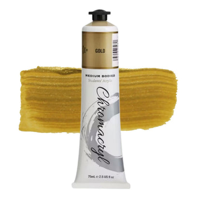 Chromacryl Student Acrylic 75ml Gold