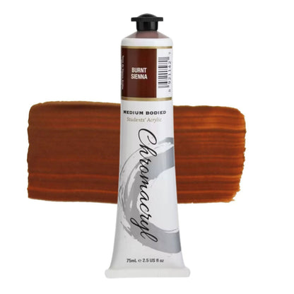 Chromacryl Student Acrylic 75ml BURNT SIENNA