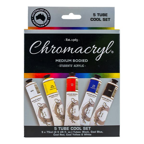 Chromacryl Student Acrylic COOL Set 75ml x 5