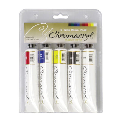 Chromacryl Student Acrylic COOL Set 75ml x 5