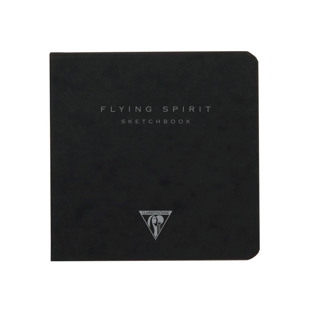 Clairefontaine Flying Spirit Sketch Book 90gsm 10.5 x 10.5cm BLACK