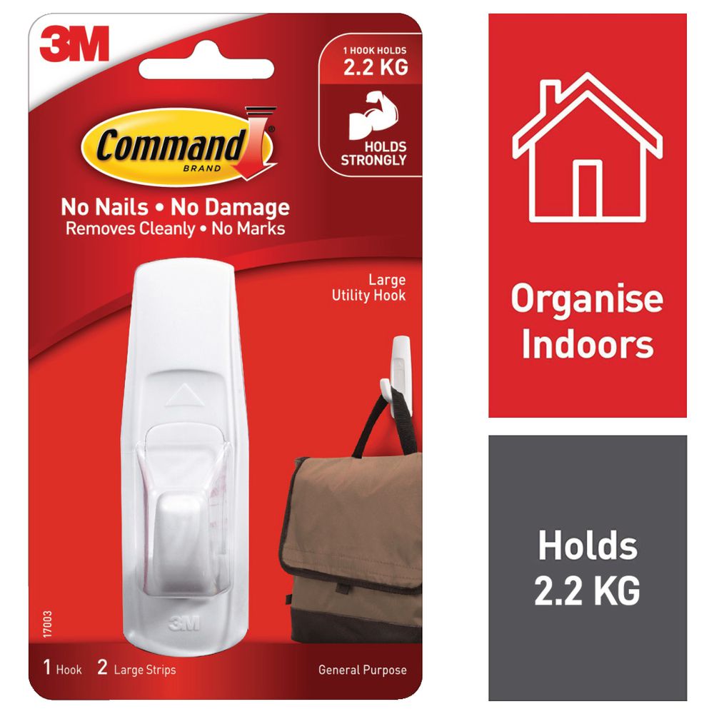 Command 3M 17003 Adhesive Hook Large