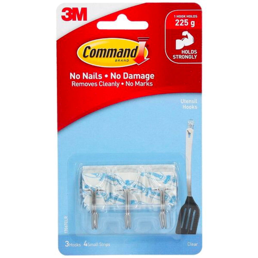 Command 3M 17067CLR Adhesive Hook Clear