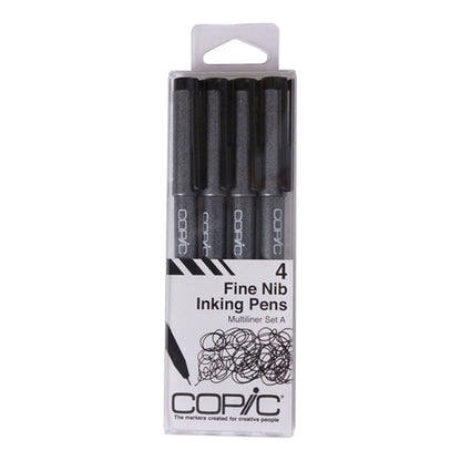 Copic Multiliner Set of 4 Set A 0.03 0.05 0.1 0.3 BLACK