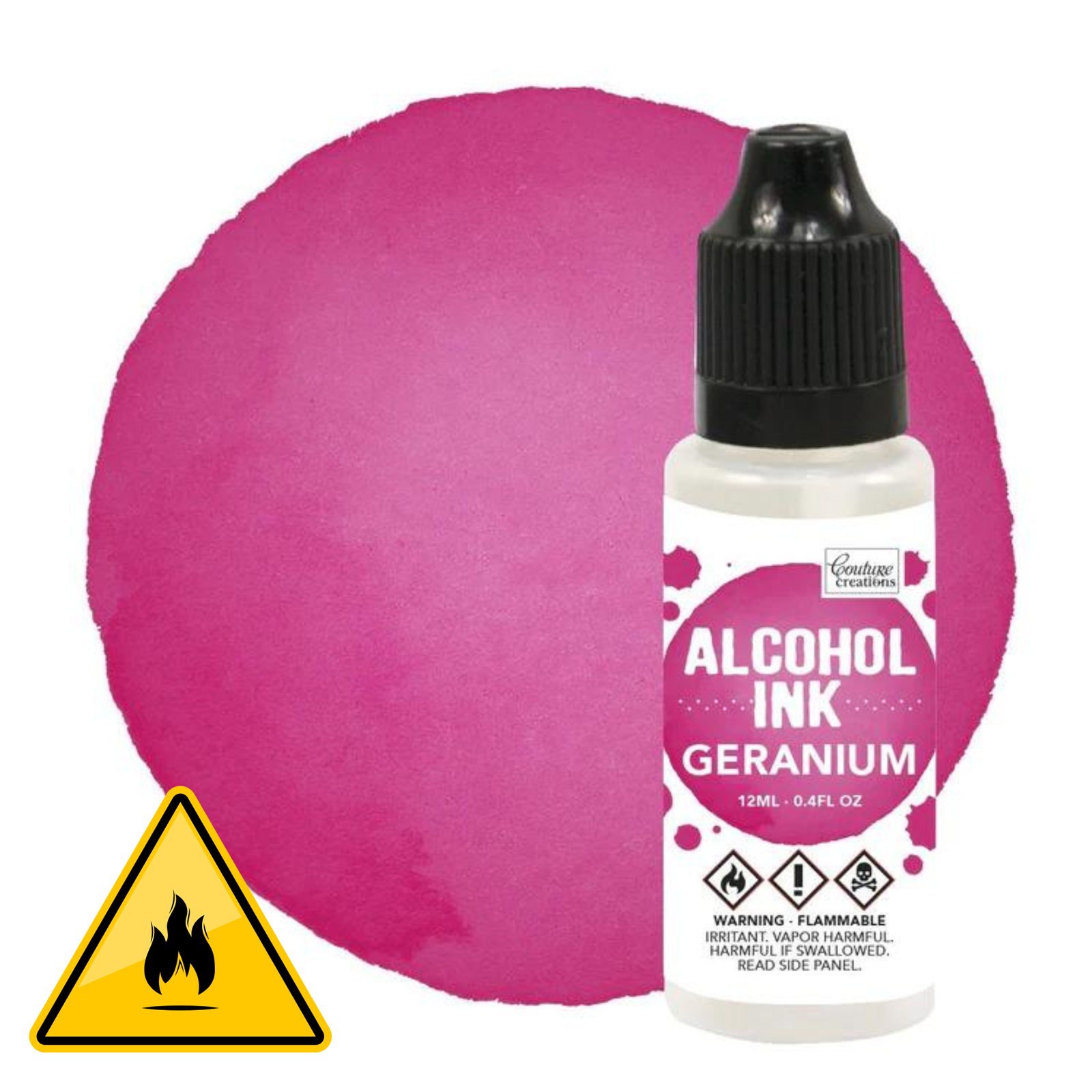 Couture Creations Alcohol Ink Standard Colours 12ml Geranium