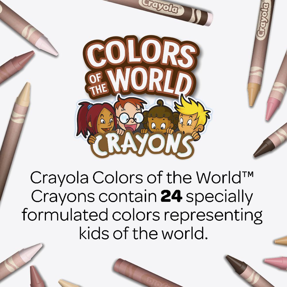 Crayola Colours of the World Crayons 24pce