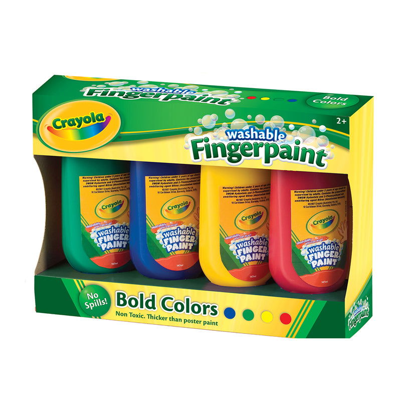 Crayola Washable Finger Paint 4 x 147ml