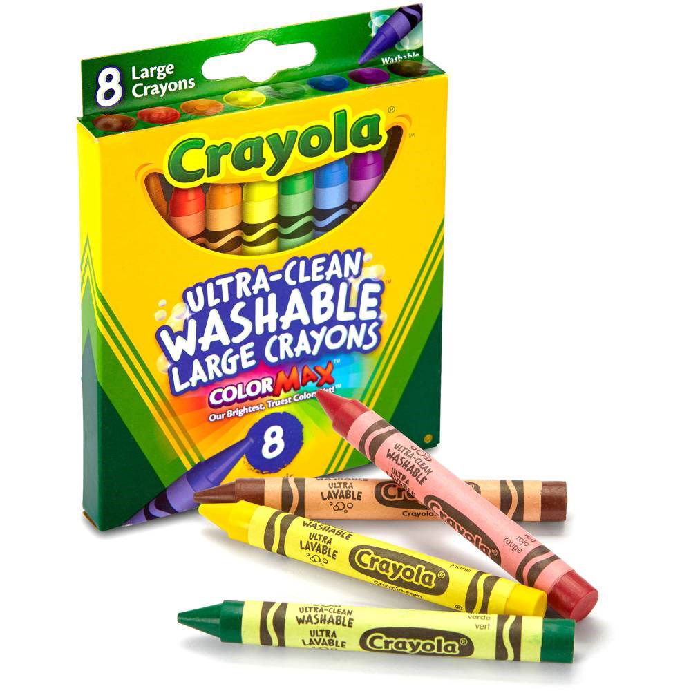 Crayola Washable Large Crayons Set of 8