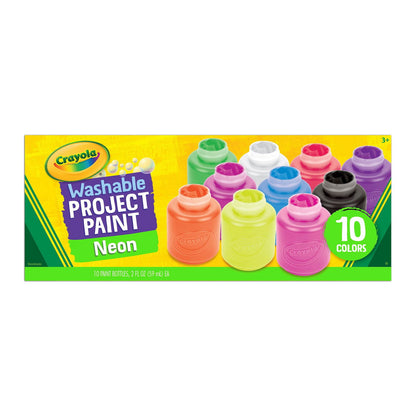 Crayola Washable Neon Paint 10 x 59ml