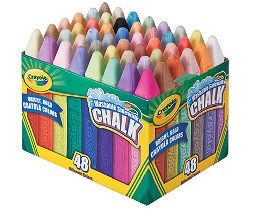 Crayola Washable Sidewalk Chalk 48 piece