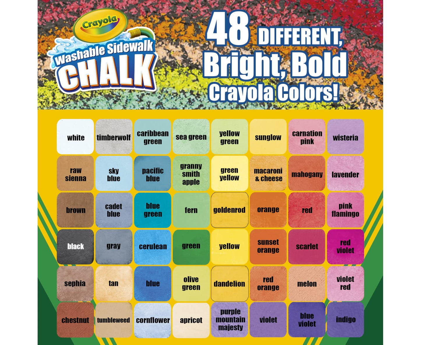 Crayola Washable Sidewalk Chalk 48 piece