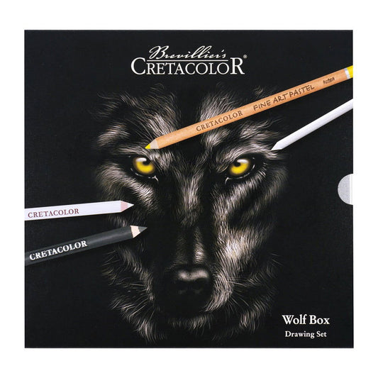 Cretacolor Wolf Box Drawing Set Tin 25 - Cretacolor