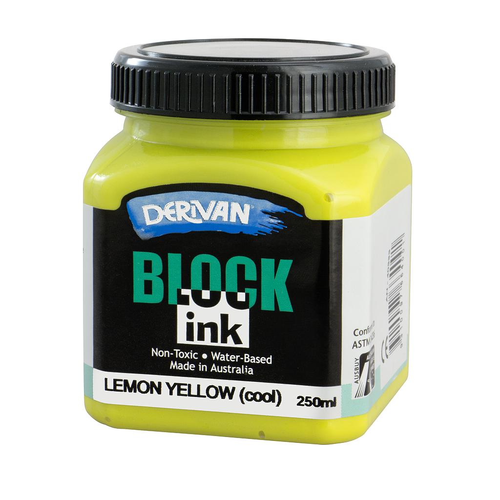 DERIVAN BLOCK INK 250ml LEMON YELLOW - COOL