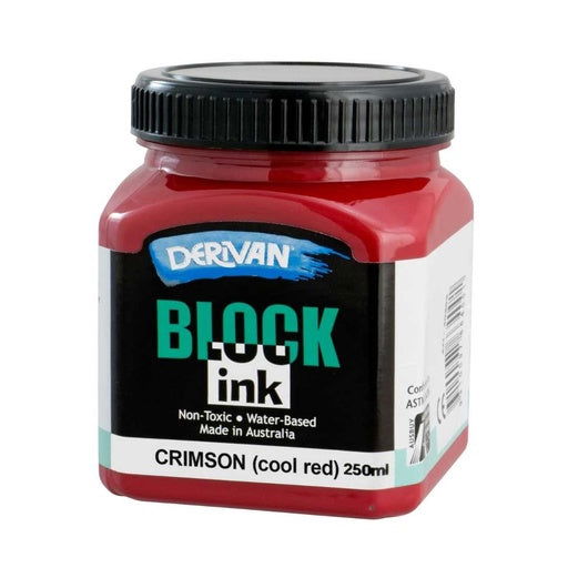 DERIVAN BLOCK INK 250ml CRIMSON - COOL RED