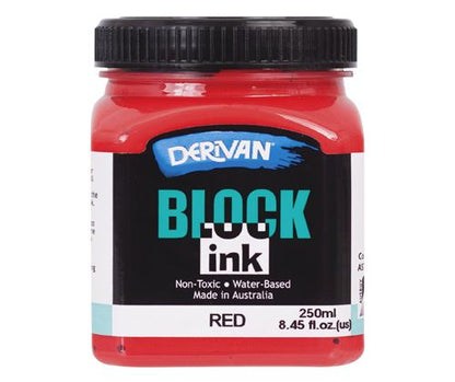 DERIVAN BLOCK INK 250ml RED - WARM