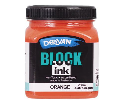 DERIVAN BLOCK INK 250ml ORANGE