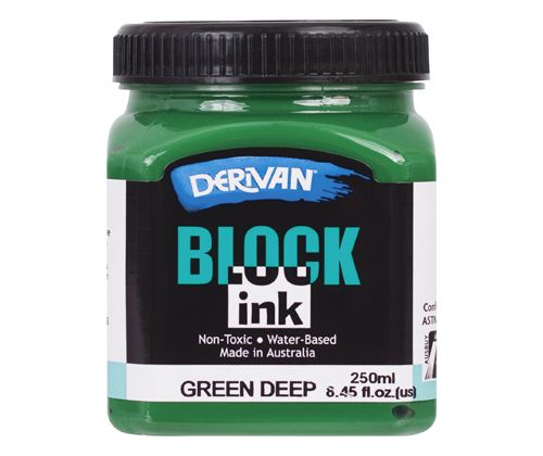 DERIVAN BLOCK INK 250ml GREEN DEEP