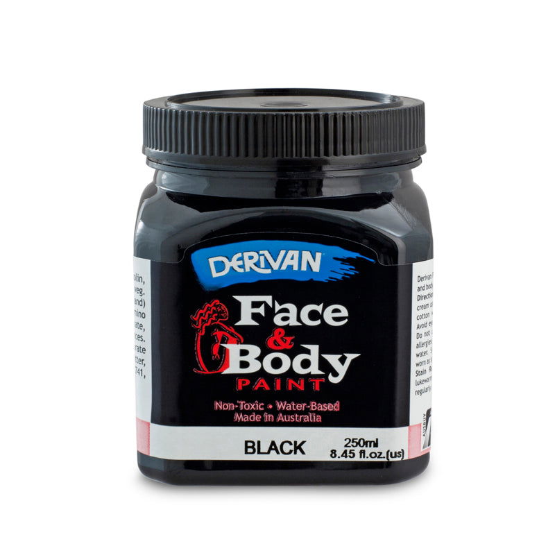 DERIVAN FACE PAINT 250ml BLACK