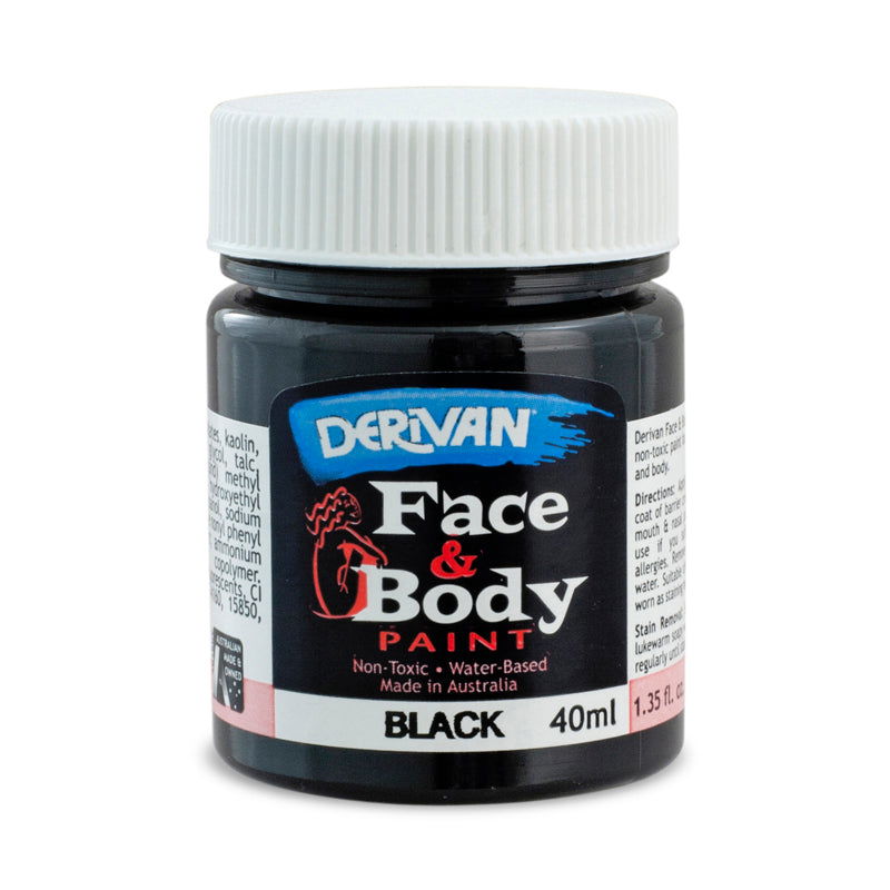 DERIVAN FACE PAINT 40ml BLACK