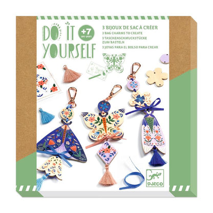 Djeco Do It Yourself Butterflies Bag Charms