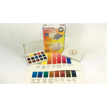 Daniel Smith Watercolour Half Pan Set of 15 - Ultimate Mixing