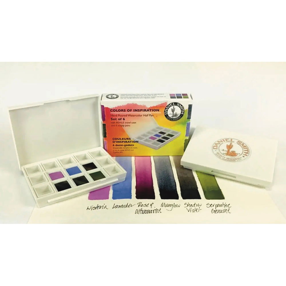 Daniel Smith Watercolour Half Pan Set of 6 - Inspiration