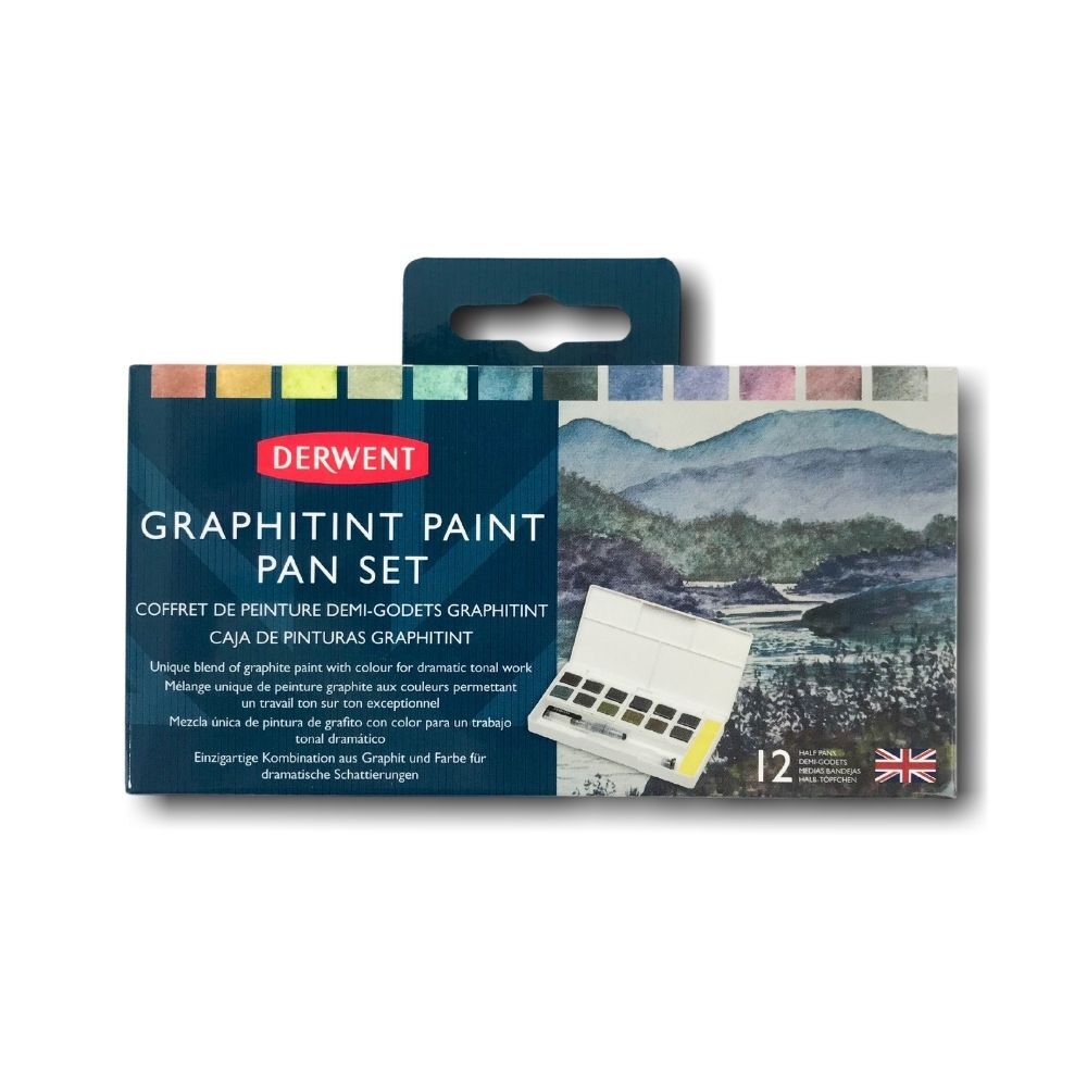 Derwent Graphitint Paint Pan Travel Set of 12