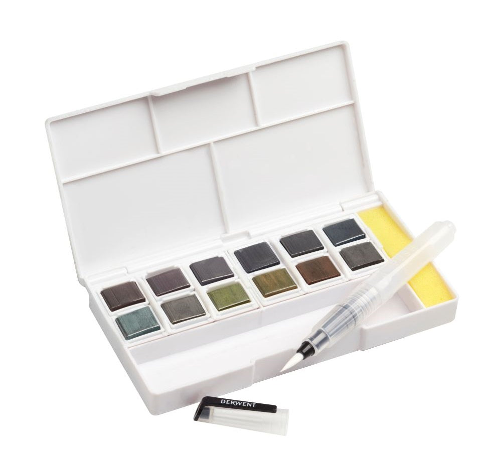 Derwent Graphitint Paint Pan Travel Set of 12