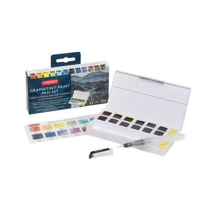 Derwent Graphitint Paint Pan Travel Set of 12