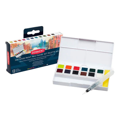 Derwent Inktense Paint Pan Travel Set of 12 - Palette 2