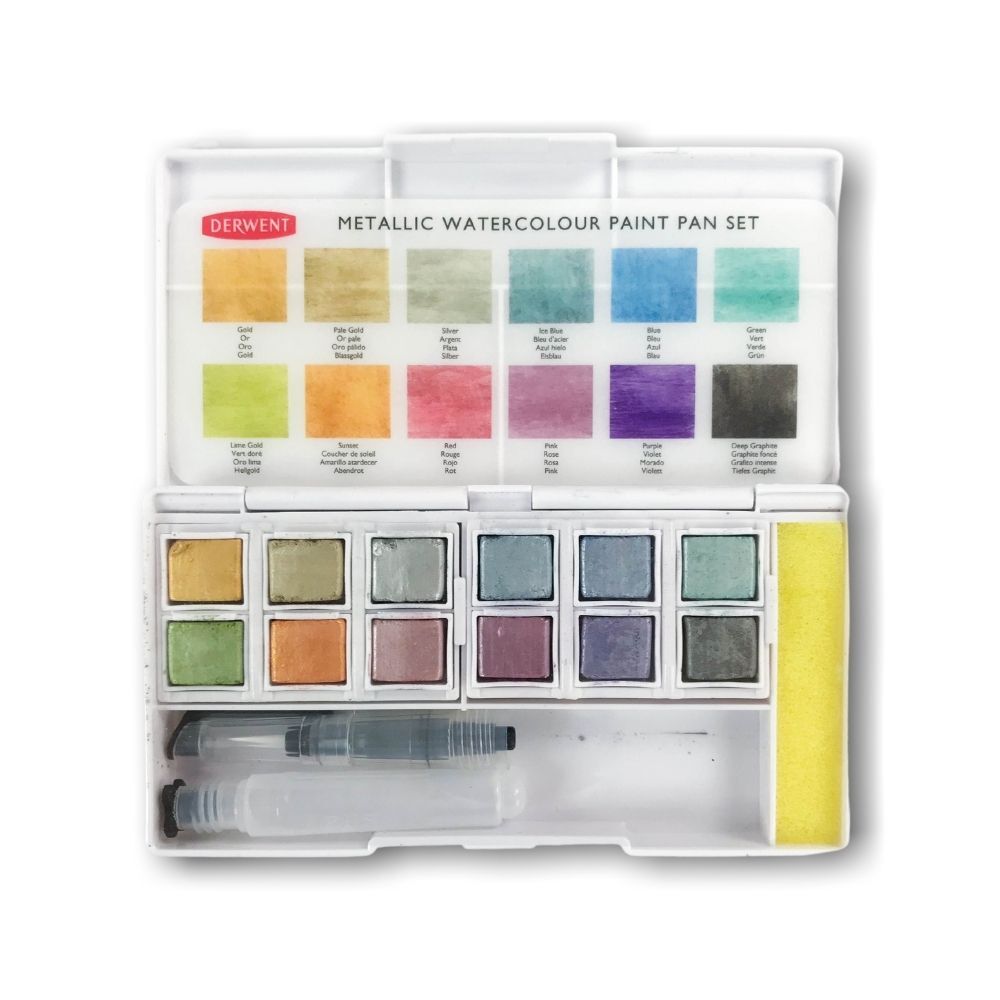 Derwent Paint Pan Set - Metallic x 12