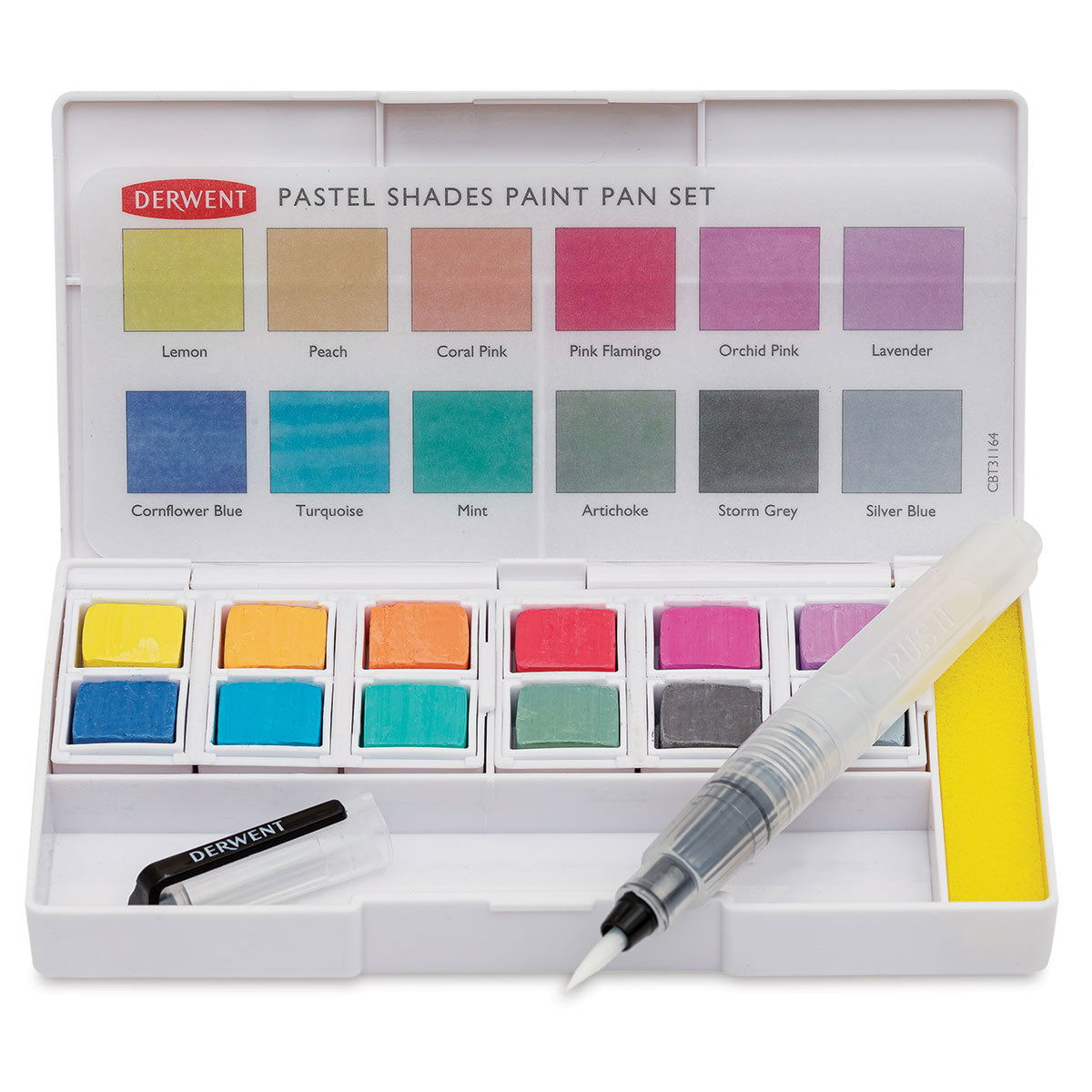 Derwent Paint Pan Set - Pastel Shades x 12