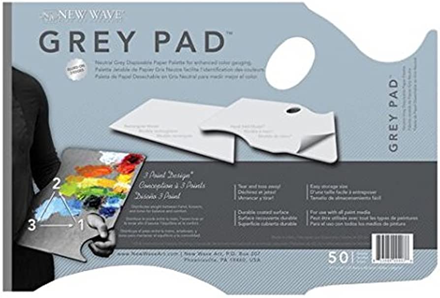 Disposable Palette Pad GREY 28x40cm Hand Held