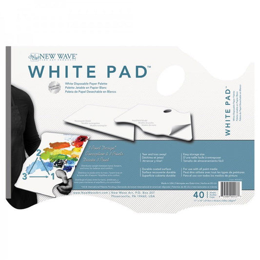 Disposable Palette Pad WHITE 28x40cm Hand Held