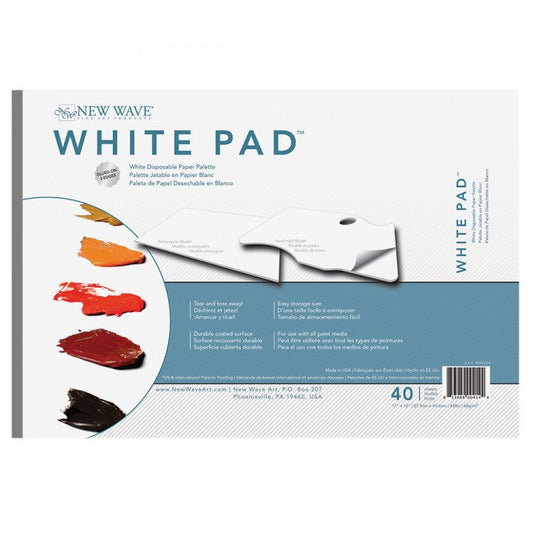 Disposable Palette Pad WHITE 28x40cm Rectangular