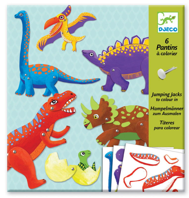 Djeco Paper Puppets - Dinosaurs