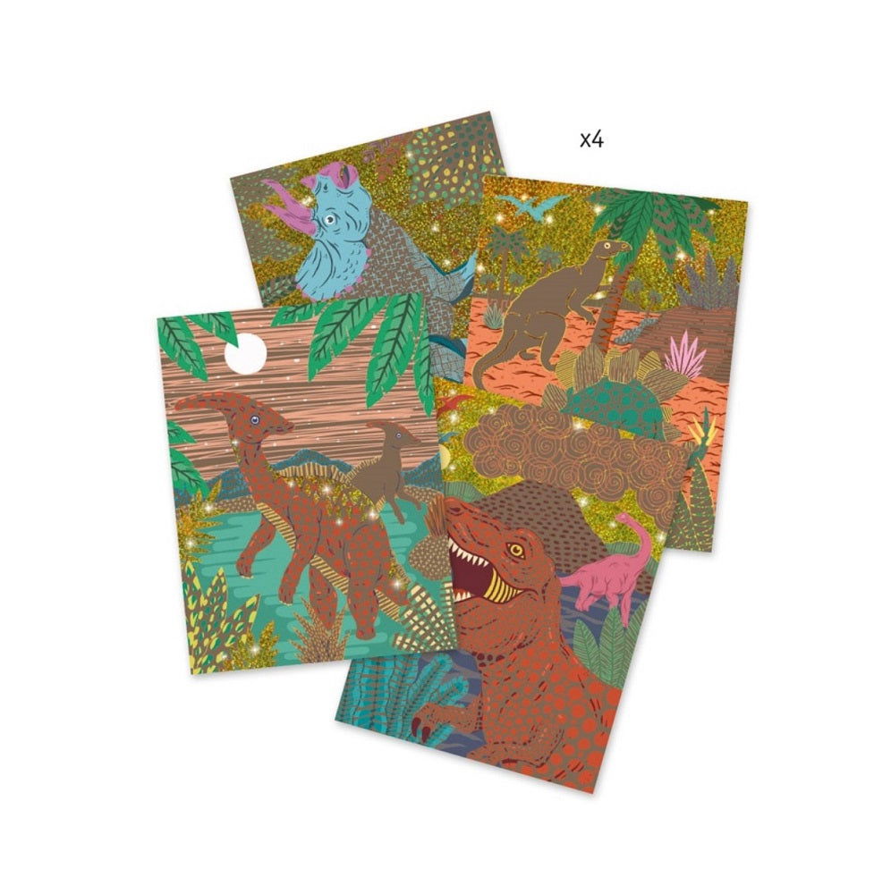 Djeco Scratch Cards - Dinosaurs