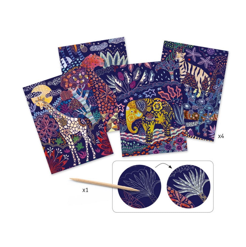 Djeco Scratch Cards - Lush Nature