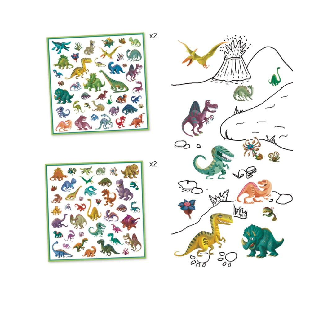 Djeco Stickers - Dinosaur