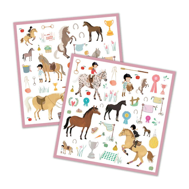 Djeco Stickers - Horses