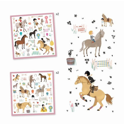 Djeco Stickers - Horses