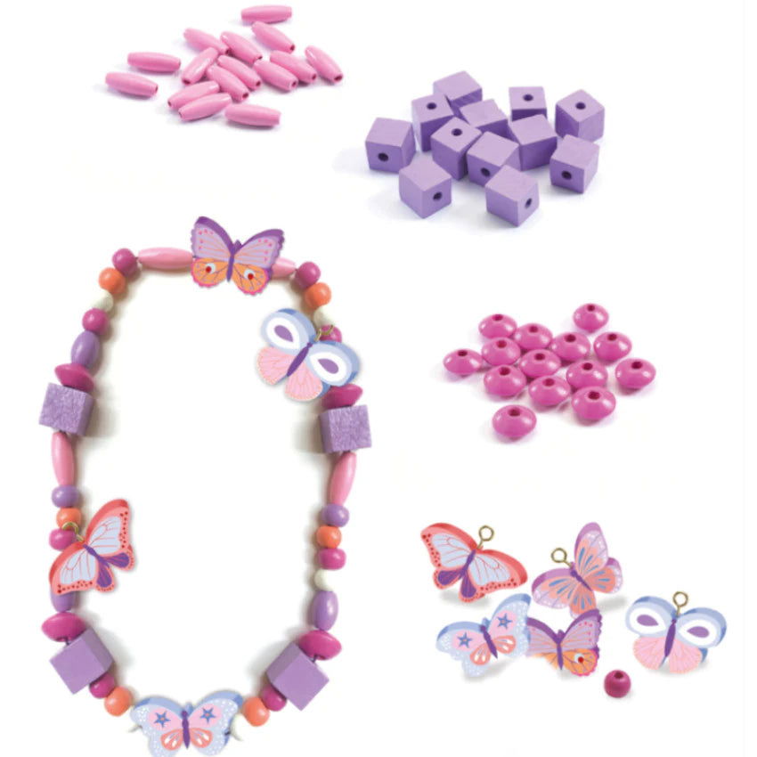 Djeco Wooden Beads - Butterflies