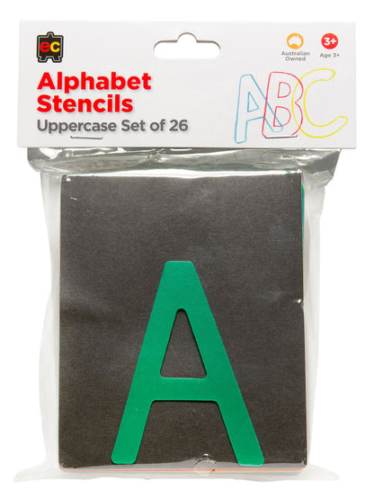 EC STENCILS ALPHABET UPPER CASE Set of 26