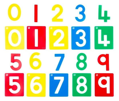 EC STENCILS NUMBERS 0-9 Set of 10 - Educational Colours